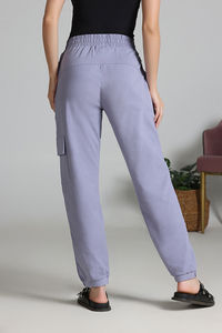 Zivame Knit Cotton Loungewear Bottom - Silver Bullet — thumbnail 4